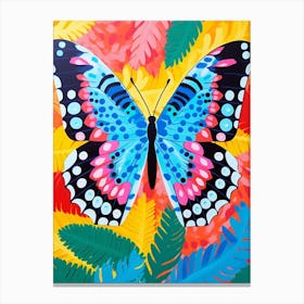 Pop Art Peacock Butterfly 2 Canvas Print