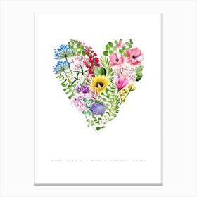 Grateful Heart Sunflowers Canvas Print