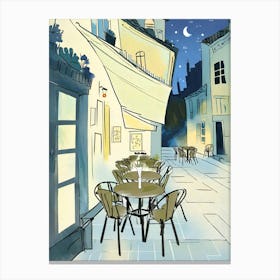 Van Gogh Cafe Terrace At Night 2 Canvas Print