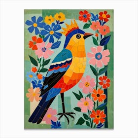 Mosaic Bird Canvas Print