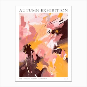 Autumn Exhibition Modern Abstract Poster 36 Canvas Print