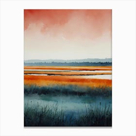 Marsh Sunset Canvas Print