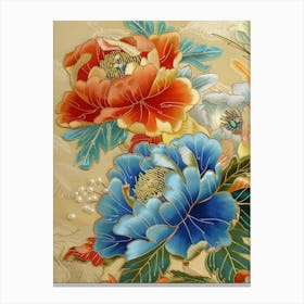 Japanese Flower Painting 1 Canvas Print