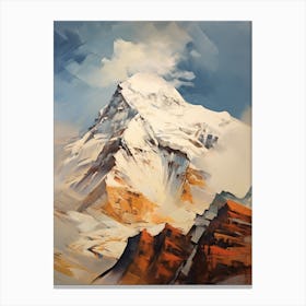Cho Oyu Nepal China 1 Mountain Painting Canvas Print