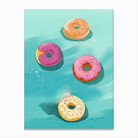 Donut Pool Float 3 Canvas Print