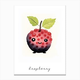 Friendly Kids Raspberry Poster Canvas Print