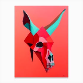 Animal Skull Red Paul Klee Canvas Print