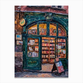 Krakow Book Nook Bookshop 2 Canvas Print