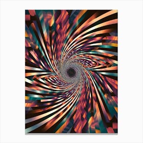 Psychedelic Vortex Canvas Print