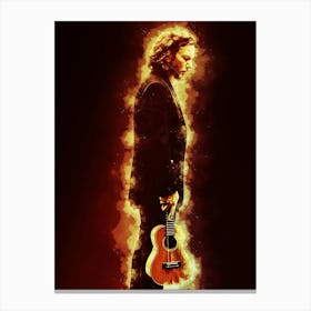 Eddie Vedder Epic Smoke Canvas Print