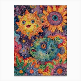 Psychedelic Fish 1 Canvas Print