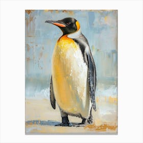African Penguin King George Island Oil Painting 1 Canvas Print
