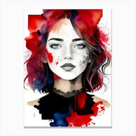 Girl With Red Hair Canvas Print