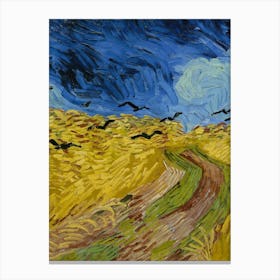 Wheat Field With Crows Canvas Print