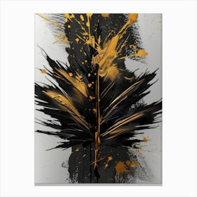 Feather Splatter Canvas Print