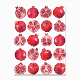 Repeat Pattern Pomegranate Canvas Print