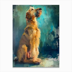 Irish Wolfhound Acrylic Painting 6 Canvas Print