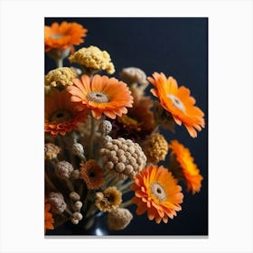Dried Flowers In A Vase 2 Canvas Print