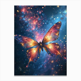 Butterfly In Space Canvas Print