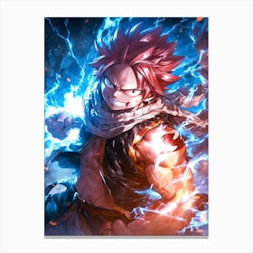 Natsu Fairy Tail Anime Manga Japan Poster Canvas Print