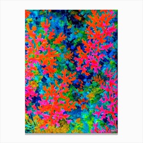 Acropora Gemmifera 3 Vibrant Painting Canvas Print