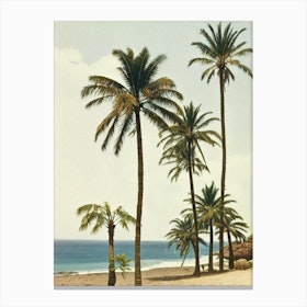 Amadores Beach 2 Gran Canaria Spain Vintage Canvas Print