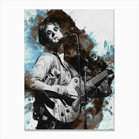 Smudge Of Portrait John Lennon Live Canvas Print