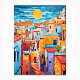 Sousse Tunisia 3 Fauvist Painting Canvas Print