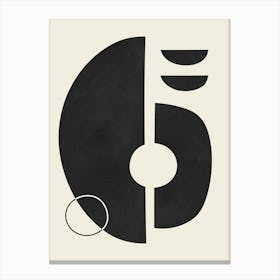 Geometry of circles and semicircles 11 Canvas Print