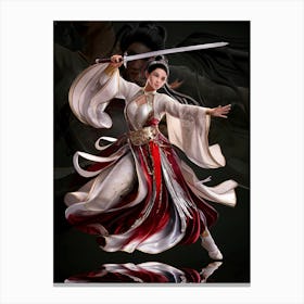 Chinese Empress Sword Dance #4 Canvas Print