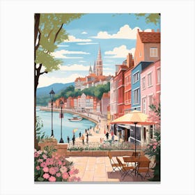 Santander Spain 5 Illustration Canvas Print