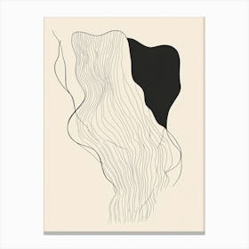 Wavy Hair Canvas Print