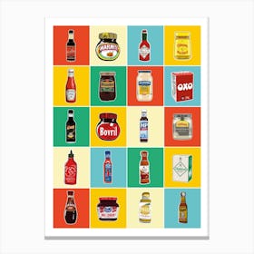Taxonomy Of Condiments Canvas Print