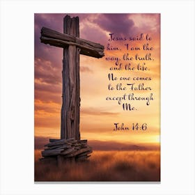 Cross Of Jesus, The Way Canvas Print