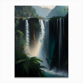 Tumpak Sewu, Indonesia Peaceful Oil Art  (1) Canvas Print