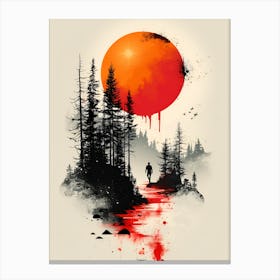 Tainted Sun Canvas Print