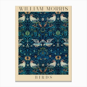 Birds By William Morris Canvas Print