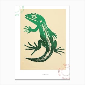 Gradient Lizard Bold Print Poster Canvas Print