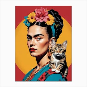 Frida Kahlo Portrait (1) Canvas Print