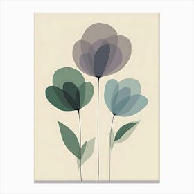 Abstract Flowers Canvas Print