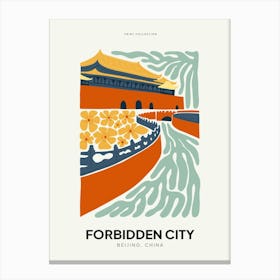 Travel Forbidden City Beijing China Abstract Gallery Canvas Print