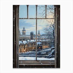Winter Cityscape London United Kingdom 12 Canvas Print