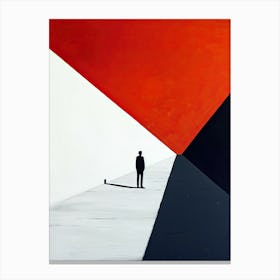 Man In A Suit, Minimalism Canvas Print