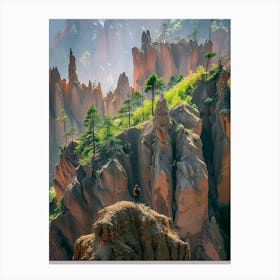 Chinese Rock Formations Canvas Print