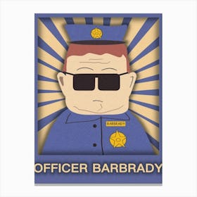 Officer Barbady Canvas Print