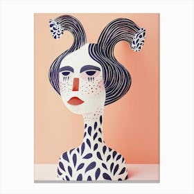 Woman'S Head Canvas Print