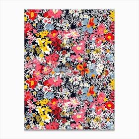 Inspiring Floral London Fabrics Floral Pattern 5 Canvas Print