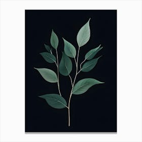 Minimalist Botanical Create A Minimalist Botanical Design With Delicate Elongated Leaves Art Canvas Print