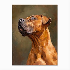 Boerbull Acrylic Painting 2 Canvas Print