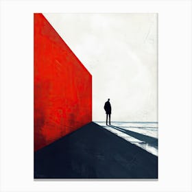 Red Wall Canvas Print